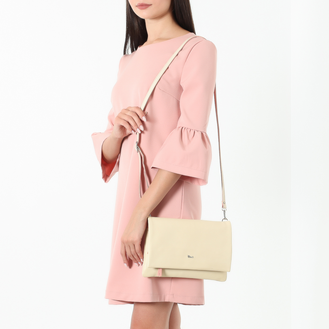 Сумочка из гладкой кожи Bruno Rossi 