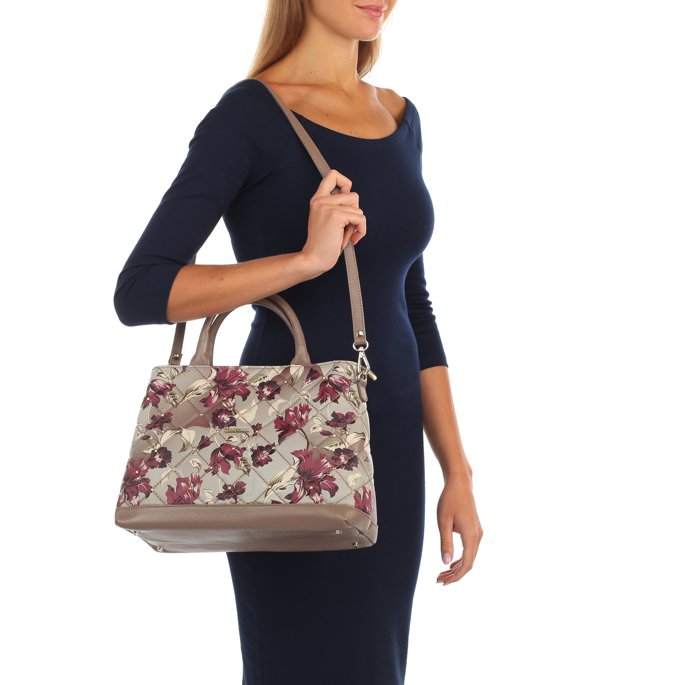 Стеганая сумка с принтом Marina Creazioni 