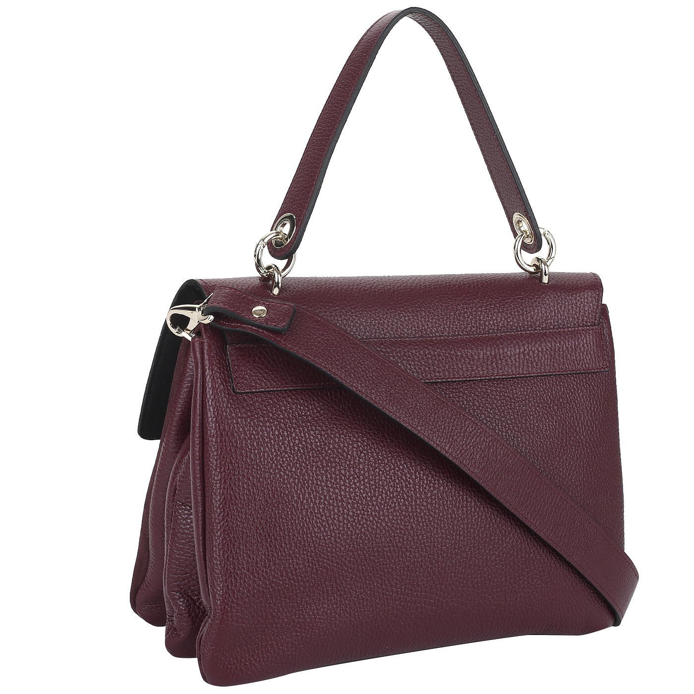 Сумка-сэтчел из кожи и замши Ripani Vanilla