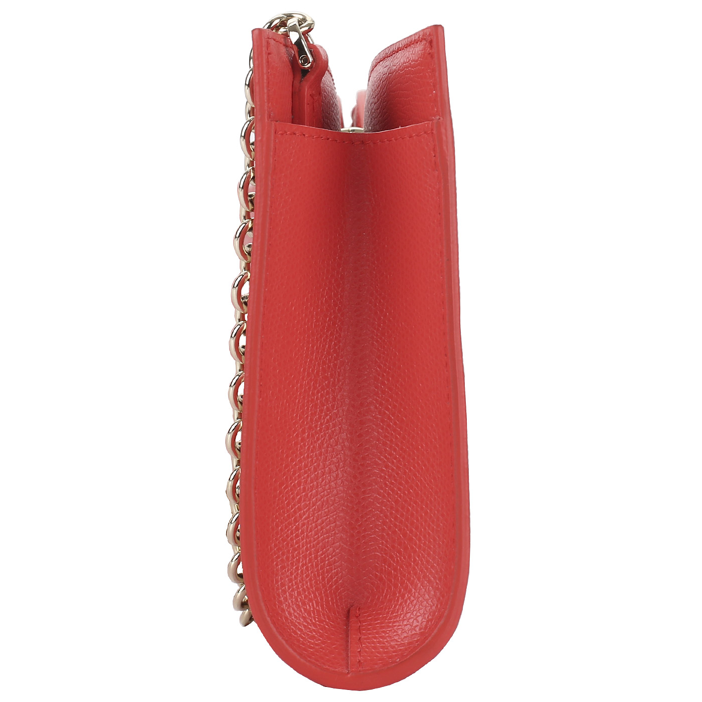 Коралловый кожаный клатч Furla Ribbon