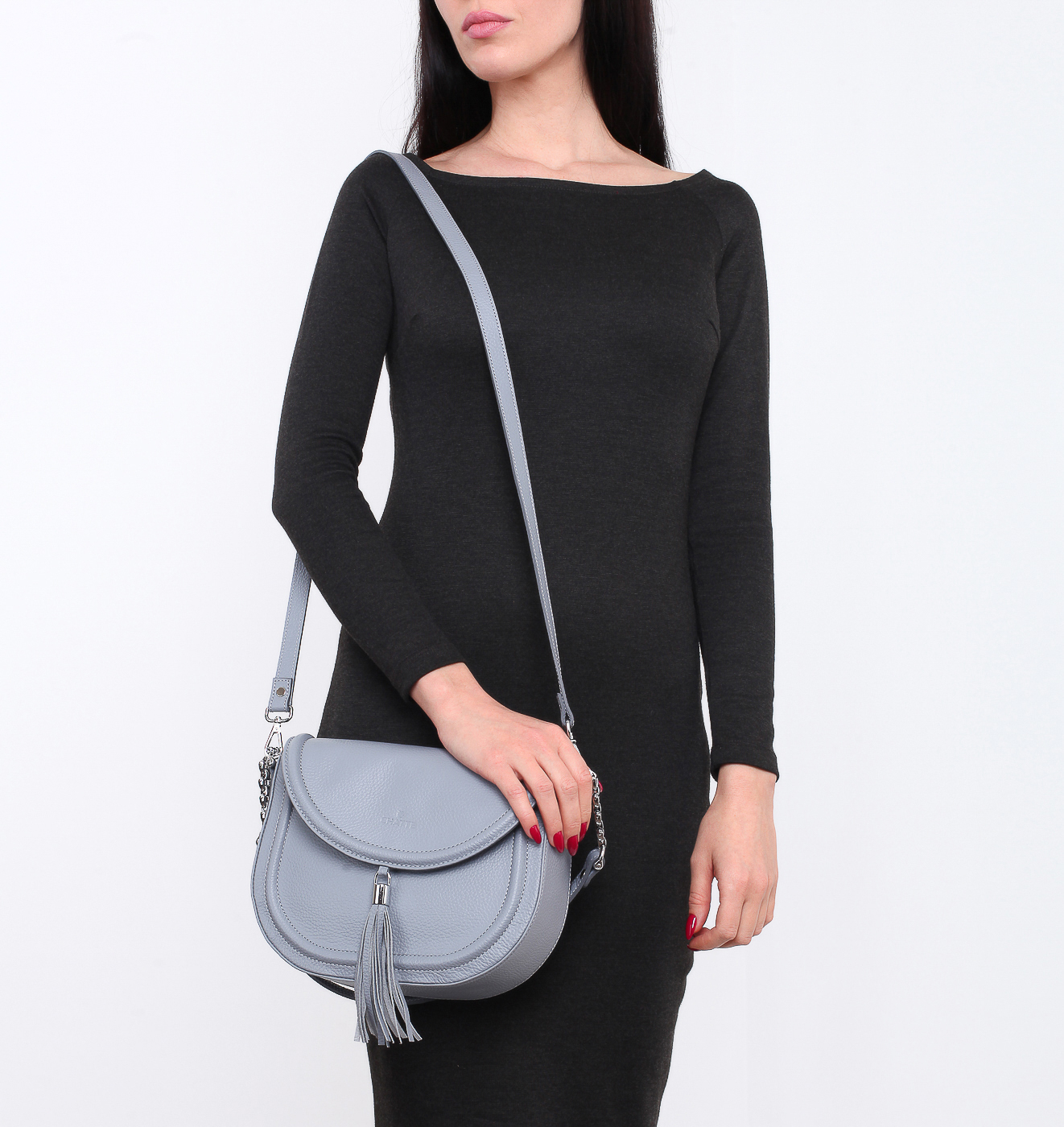 Кожаная сумочка-седло Chatte Marseille