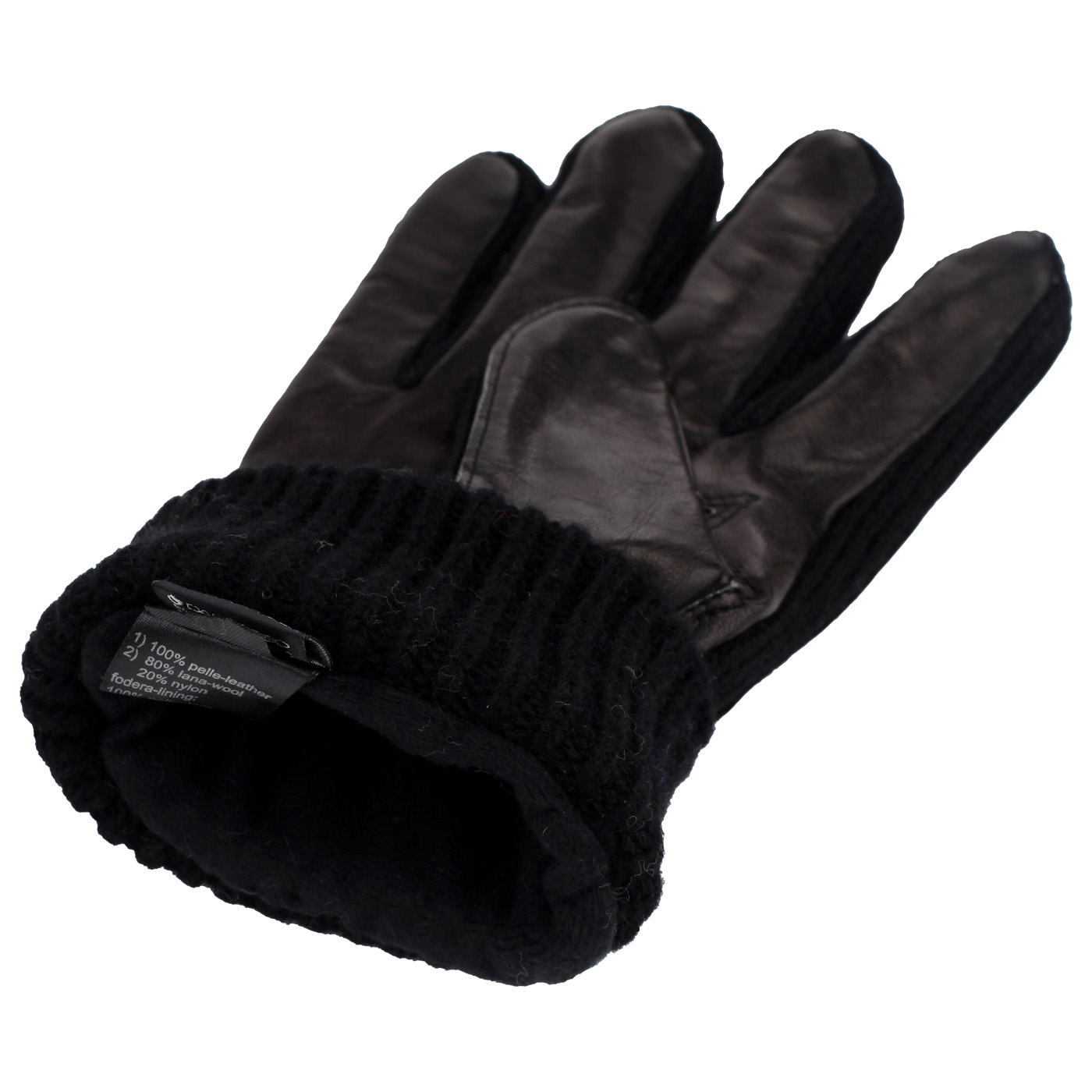 Перчатки из кожи и шерсти Dal Dosso 