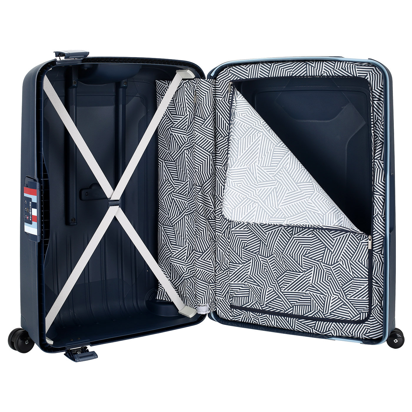 Чемодан большой L из полипропилена с кодовым замком Samsonite S’Cure