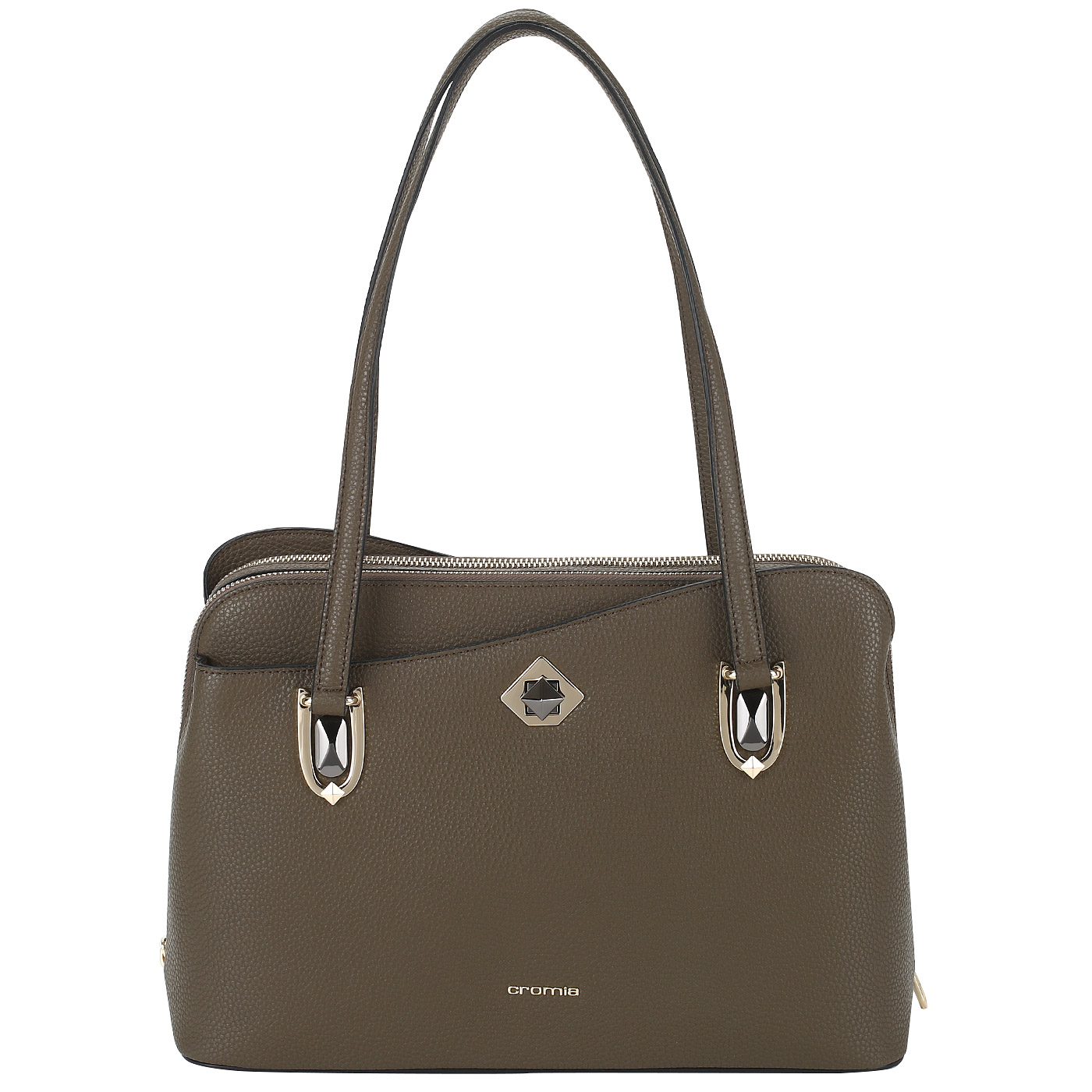 Cromia Сумка из оливковой кожи