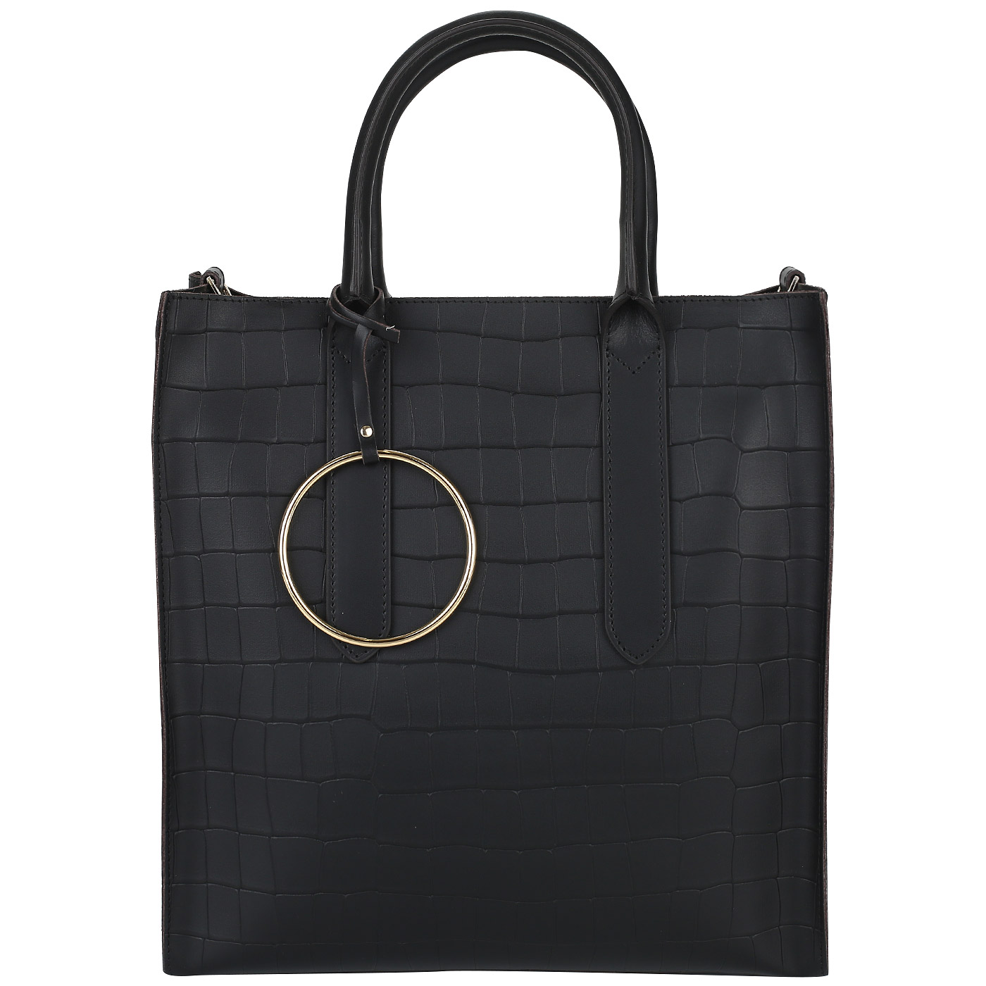 Ripani Сумка из черной кожи