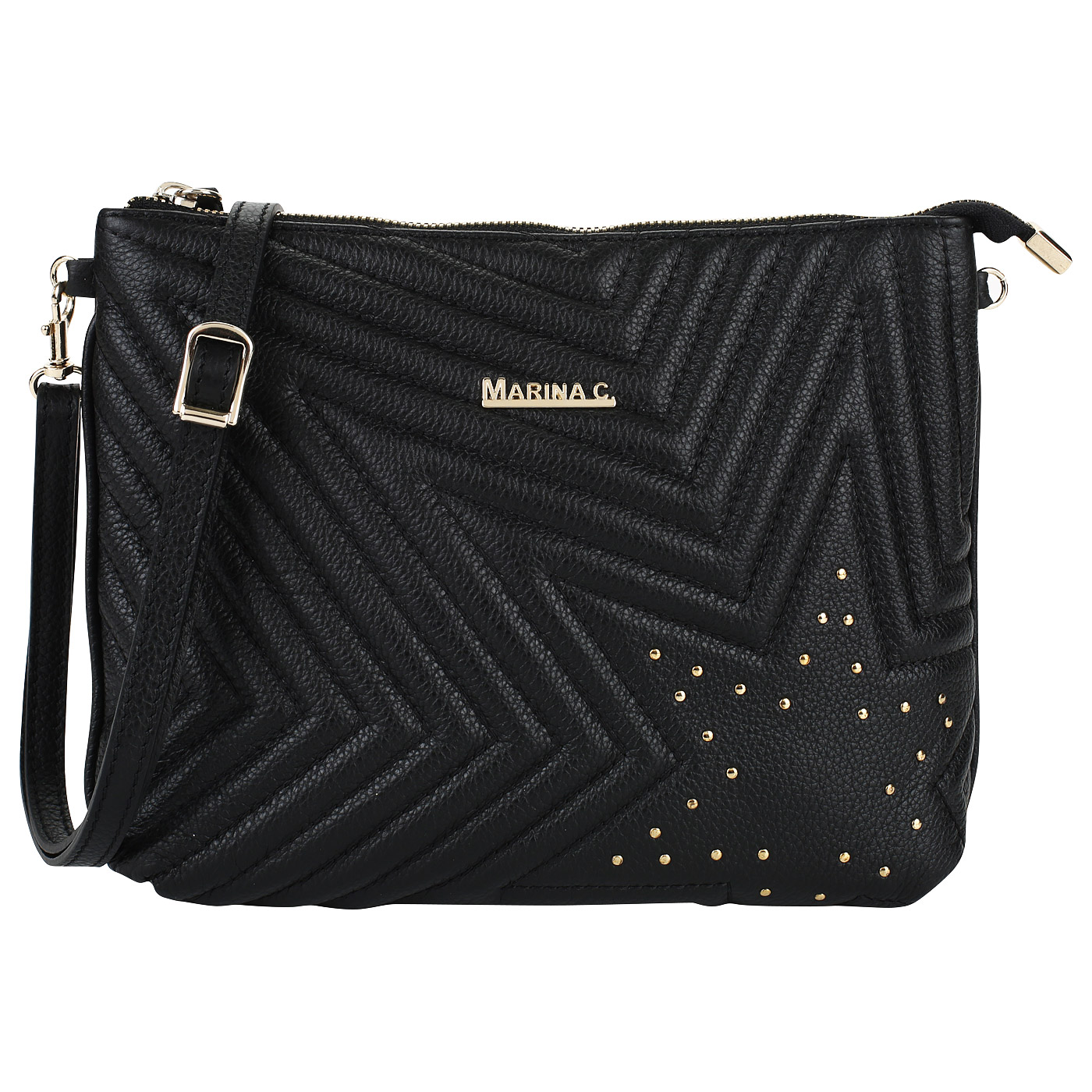Marina Creazioni Стеганая сумочка через плечо