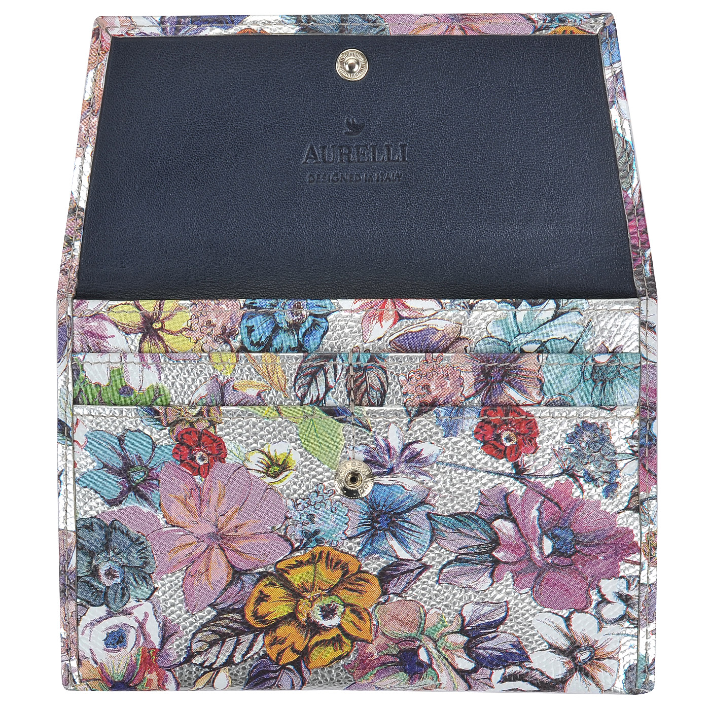Кожаная обложка-конверт для паспорта и автодокументов Aurelli Luna fiore