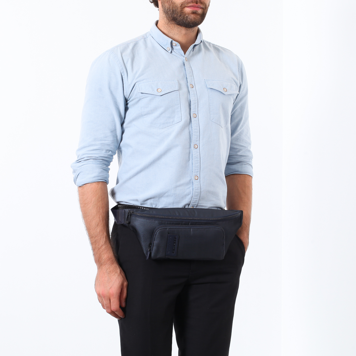 Поясная сумка с внешними карманами Piquadro P16