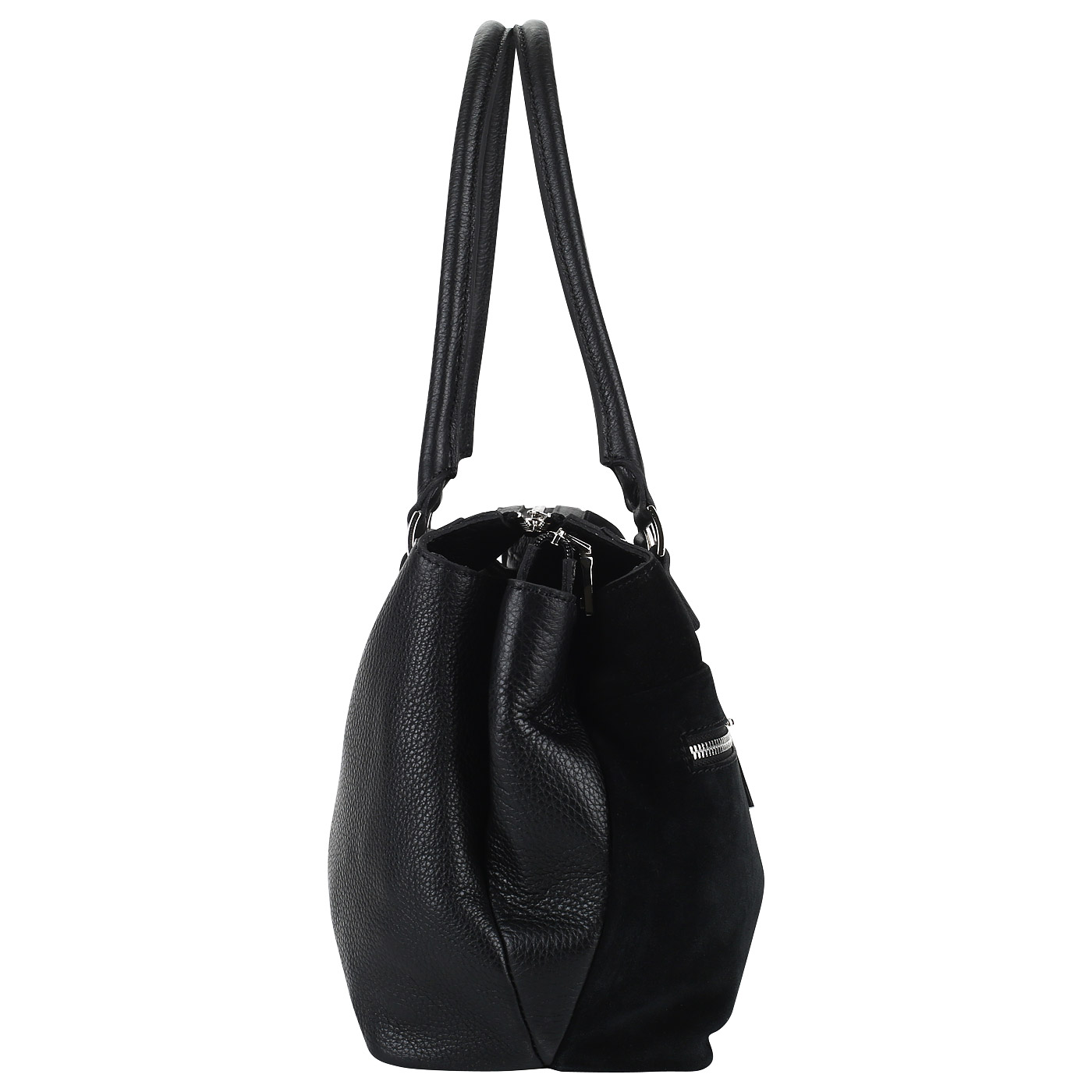 Черная комбинированная сумка Chatte 