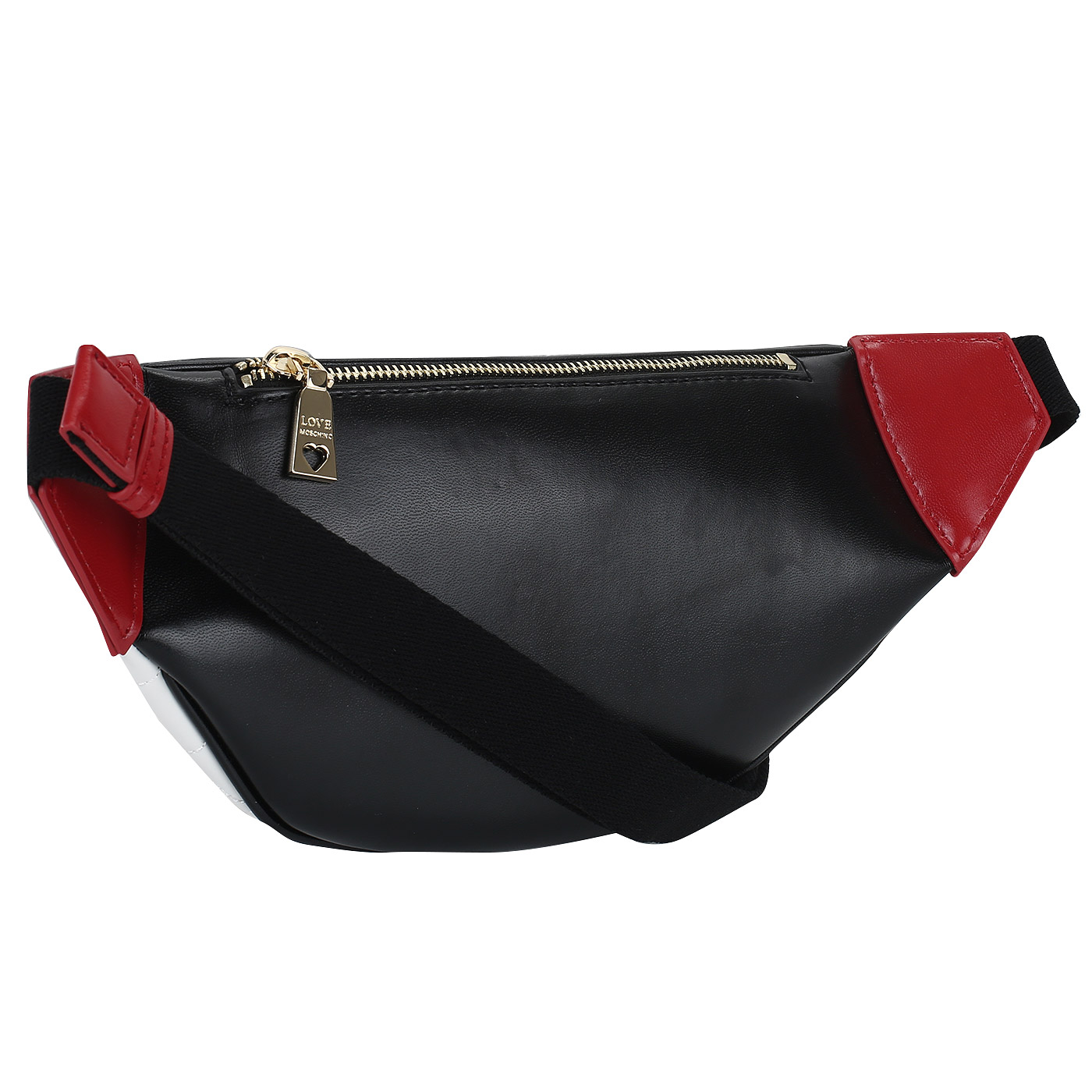 Стеганая поясная сумочка Love Moschino Striped Quilted