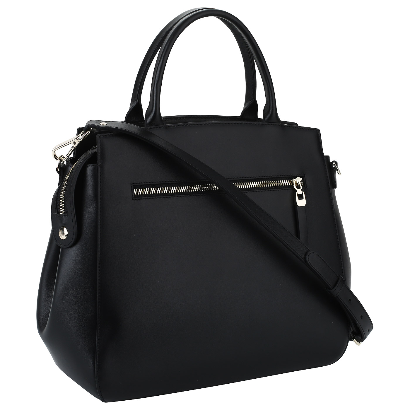 Кожаная сумка с двумя отделами Aurelli 