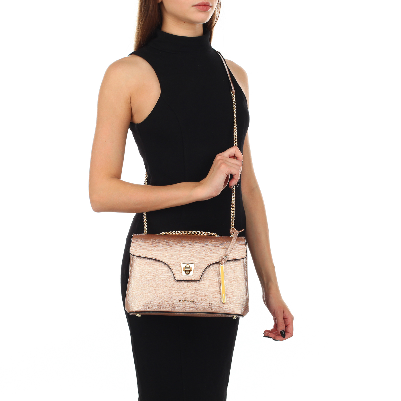 Сафьяновая сумочка через плечо Cromia Mina