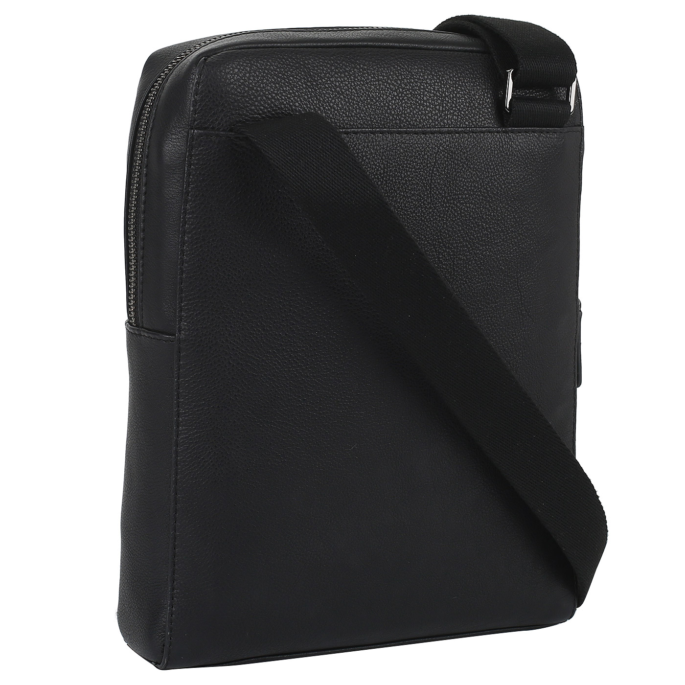 Сумка-планшет из черной кожи Piquadro Vostok