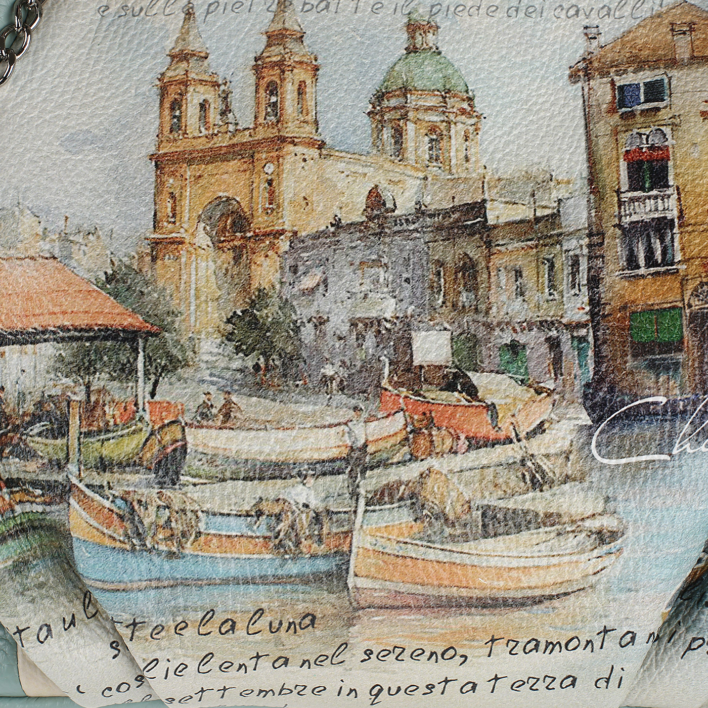 Женская кожаная сумка с тремя отделами Chatte 