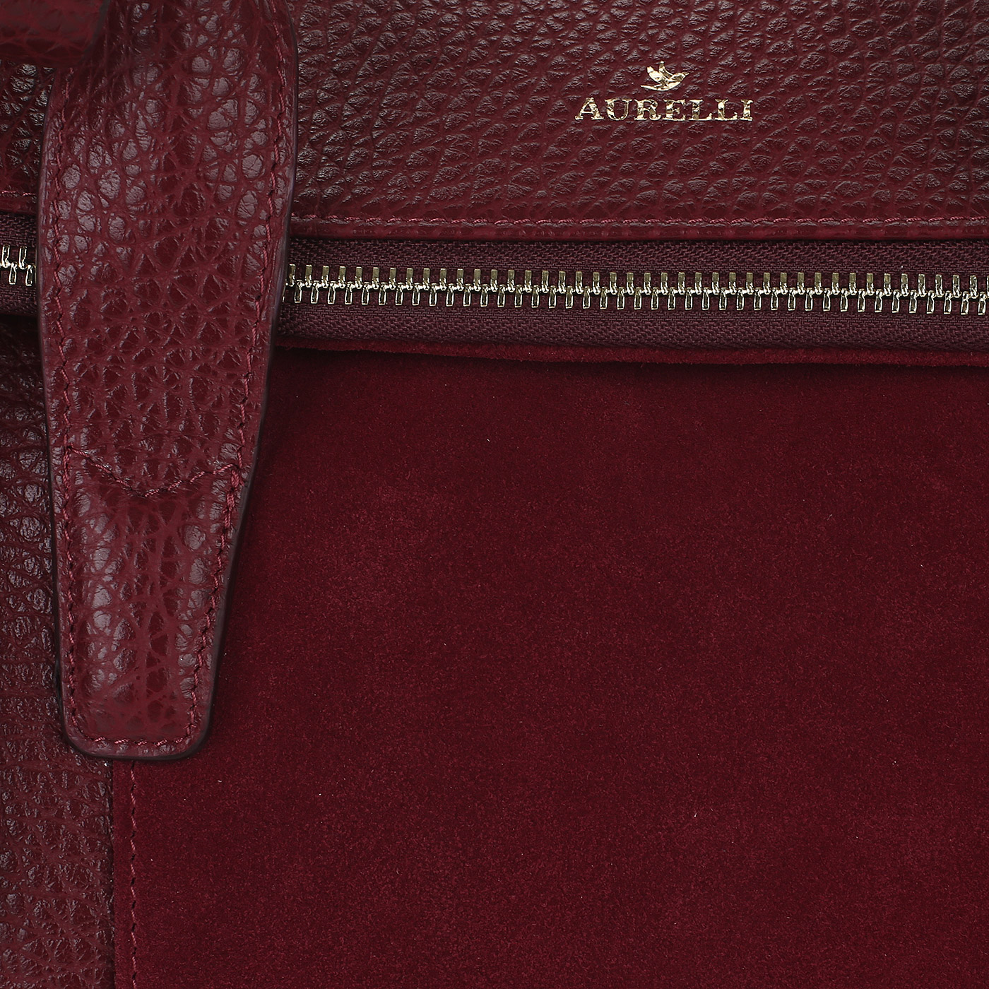 Сумка из кожи и замши Aurelli 