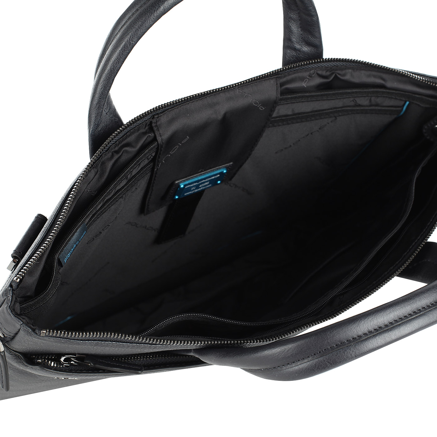 Мужская деловая сумка из натуральной кожи Piquadro Black square