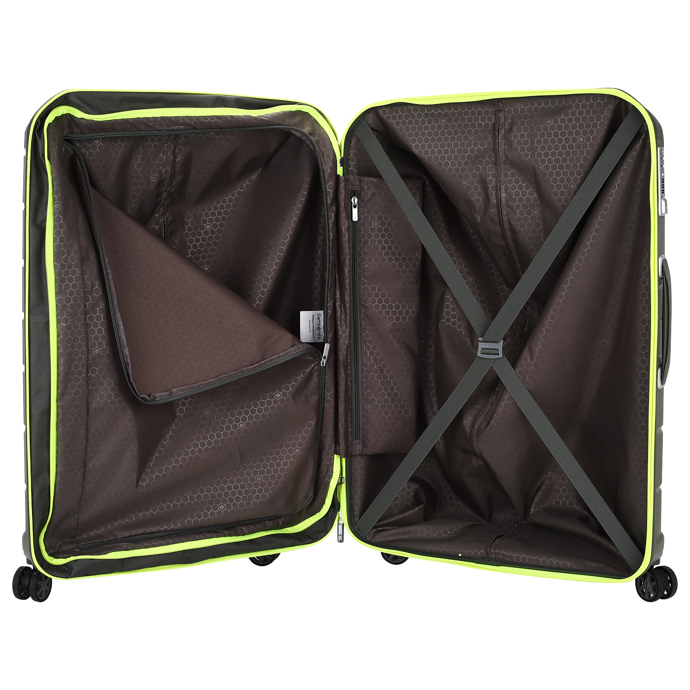 Чемодан большой L из полипропилена с кодовым замком Samsonite Flux