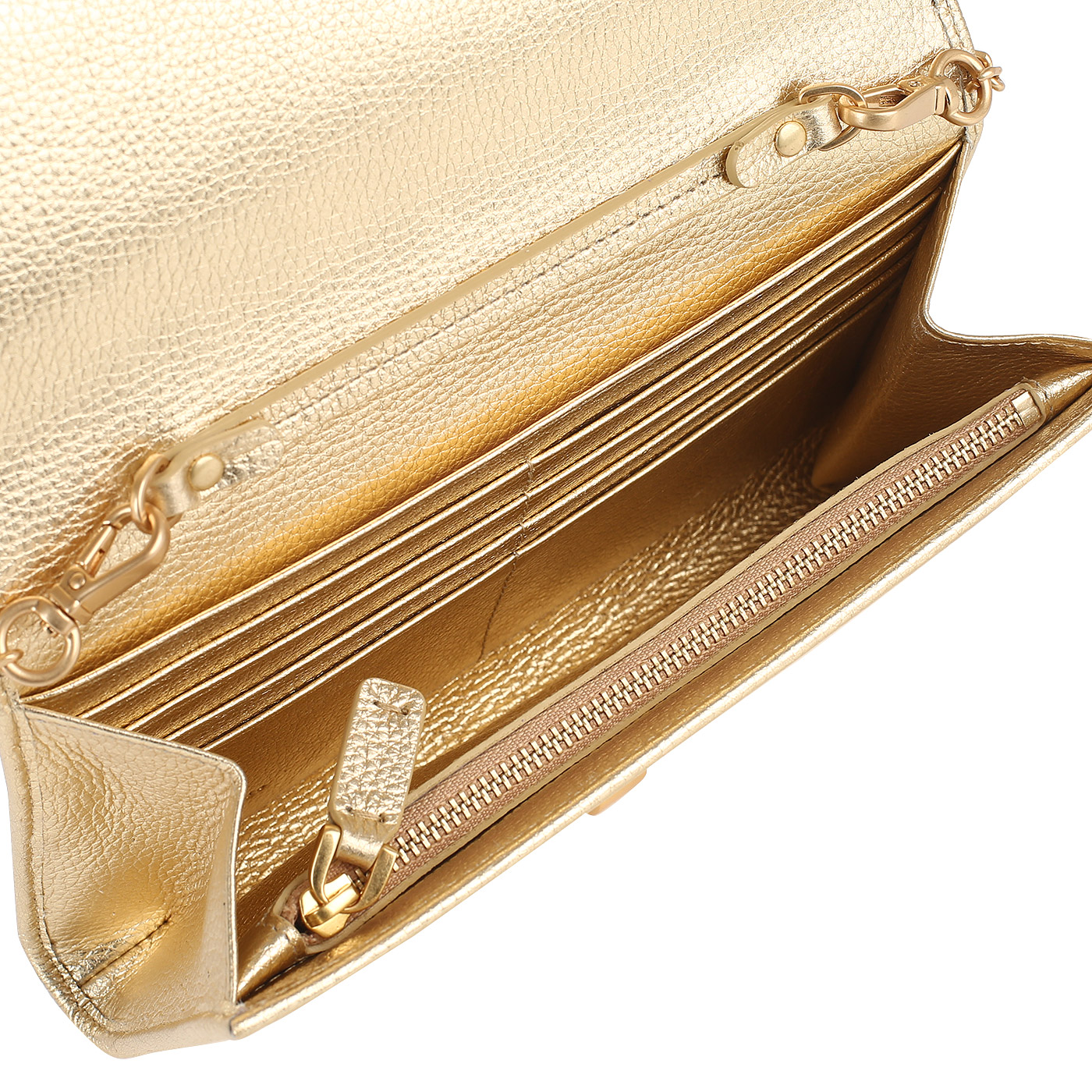 Золотистая сумочка Coccinelle Zaniah