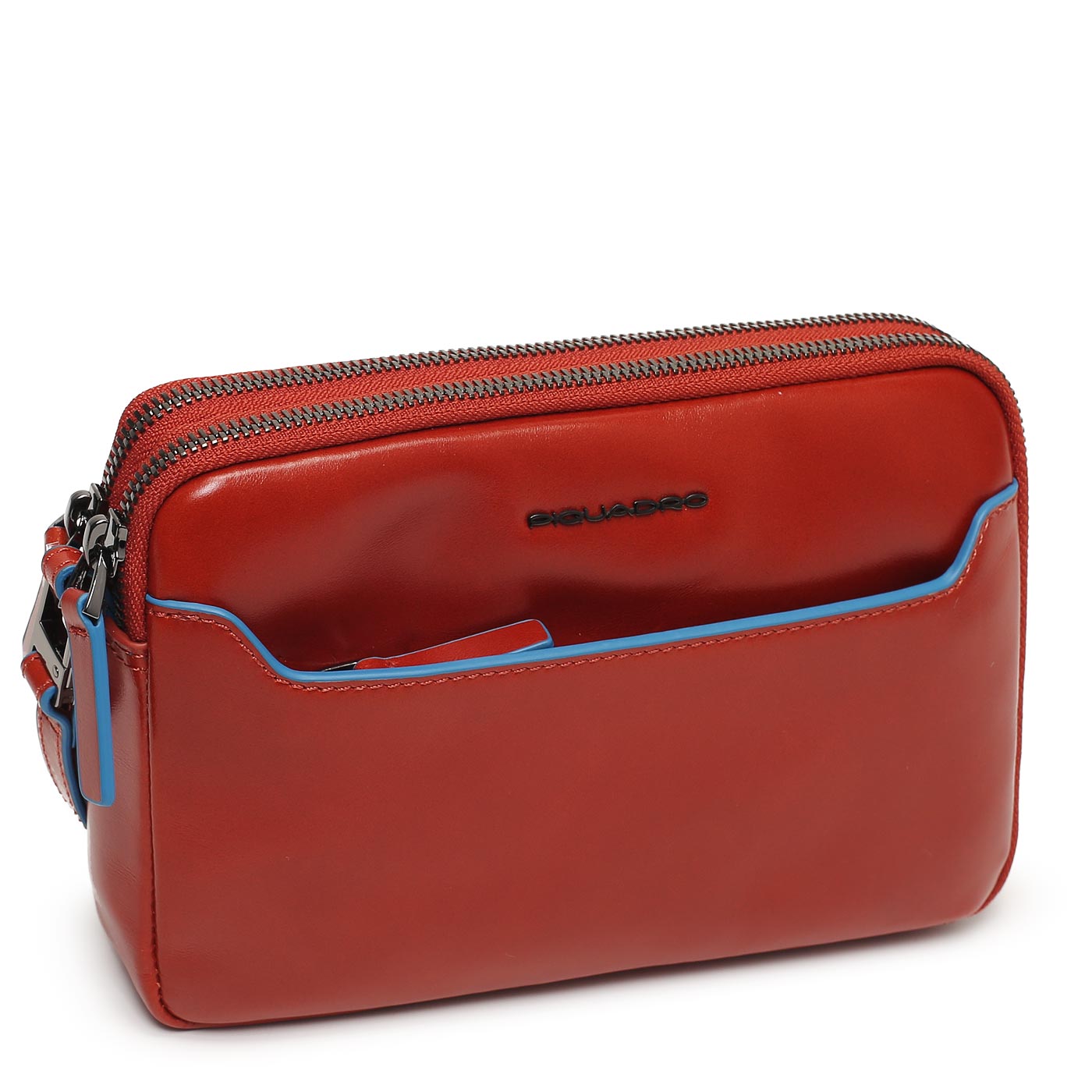 Кожаная визитка Piquadro Blue square