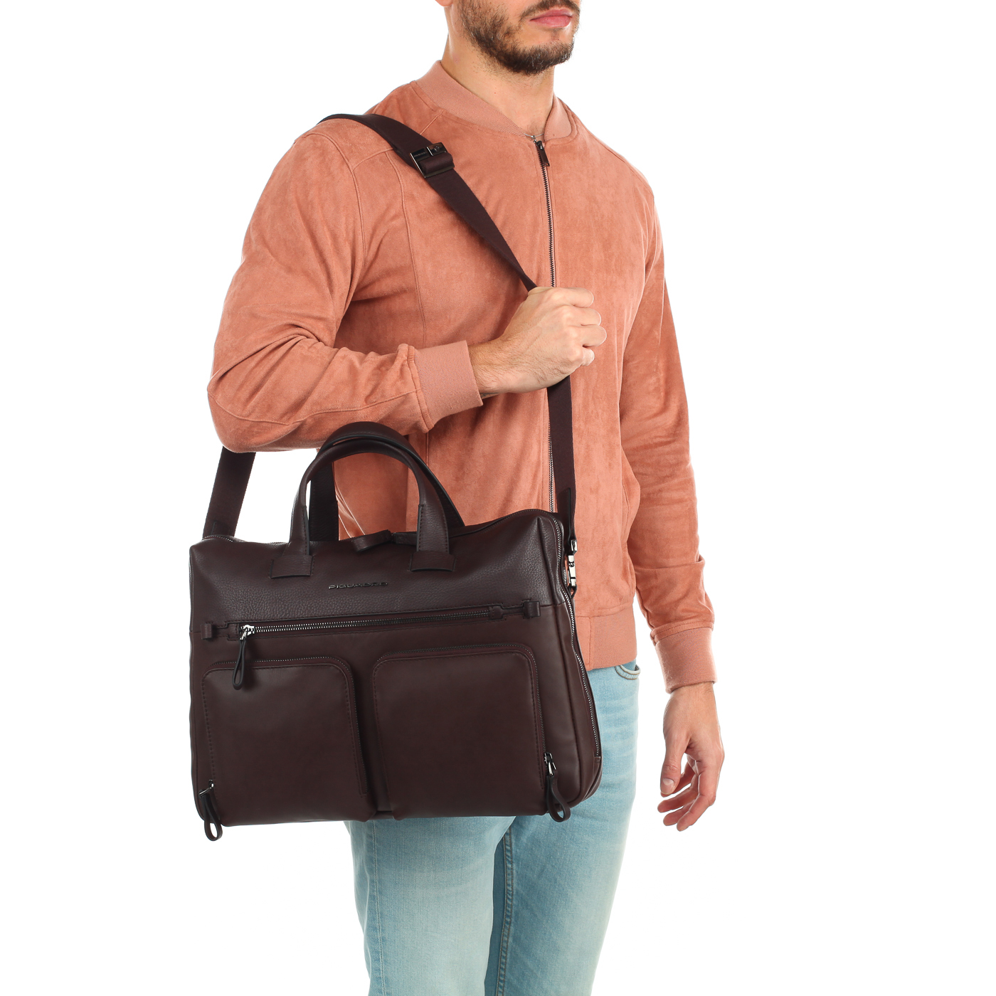 Деловая сумка из мягкой кожи Piquadro Line