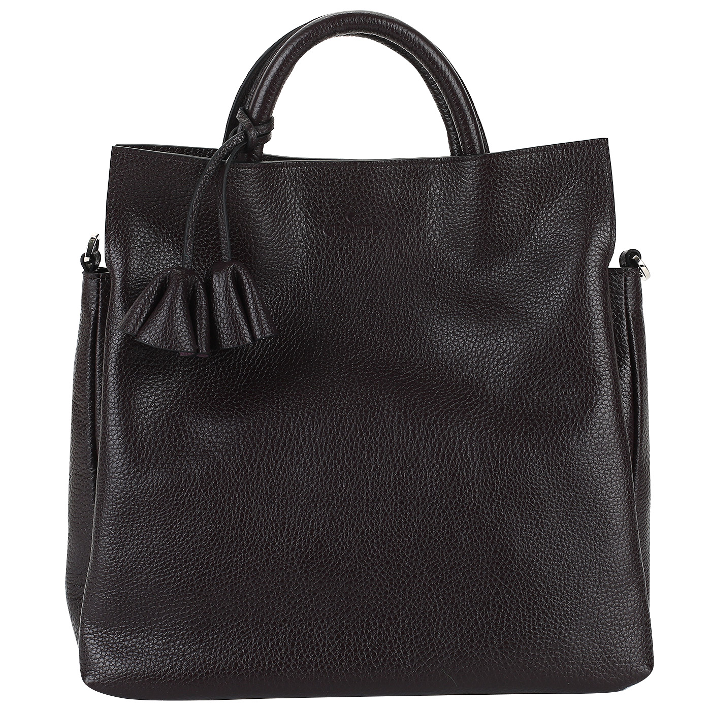 Chatte Бордовая кожаная сумка