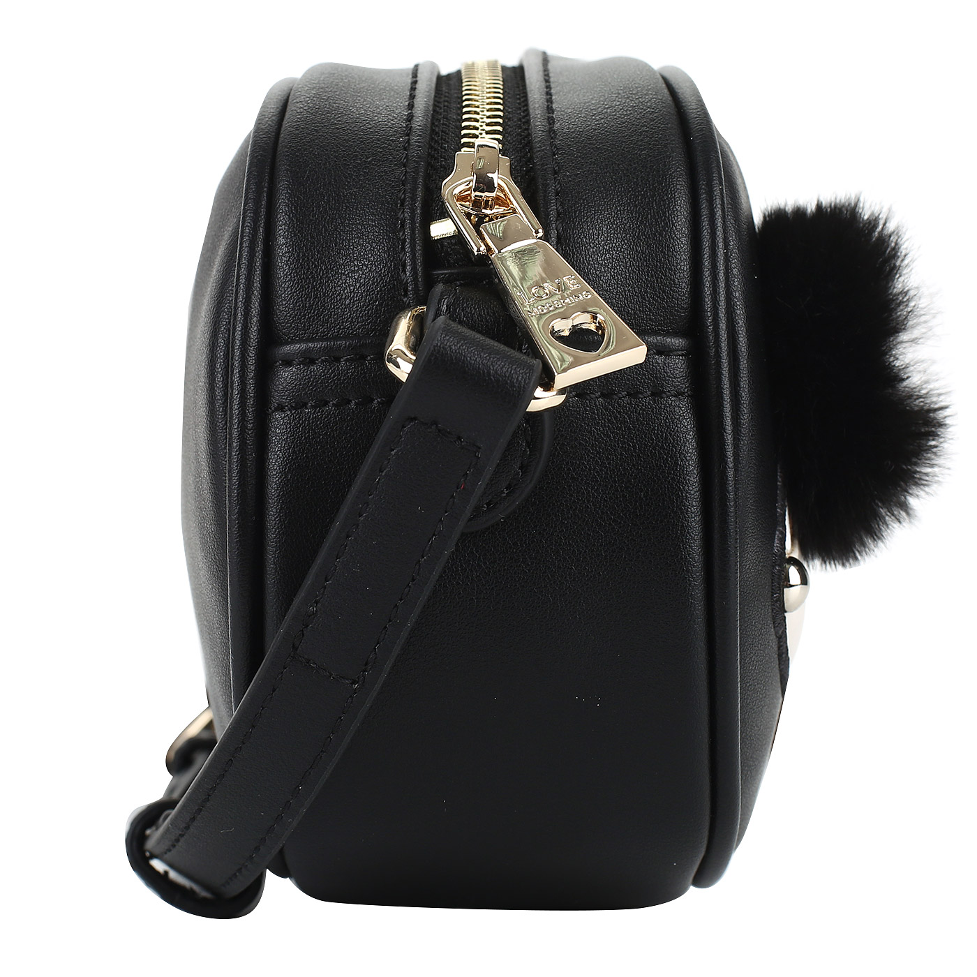 Сумочка через плечо на молнии Love Moschino Girly Pom Pom