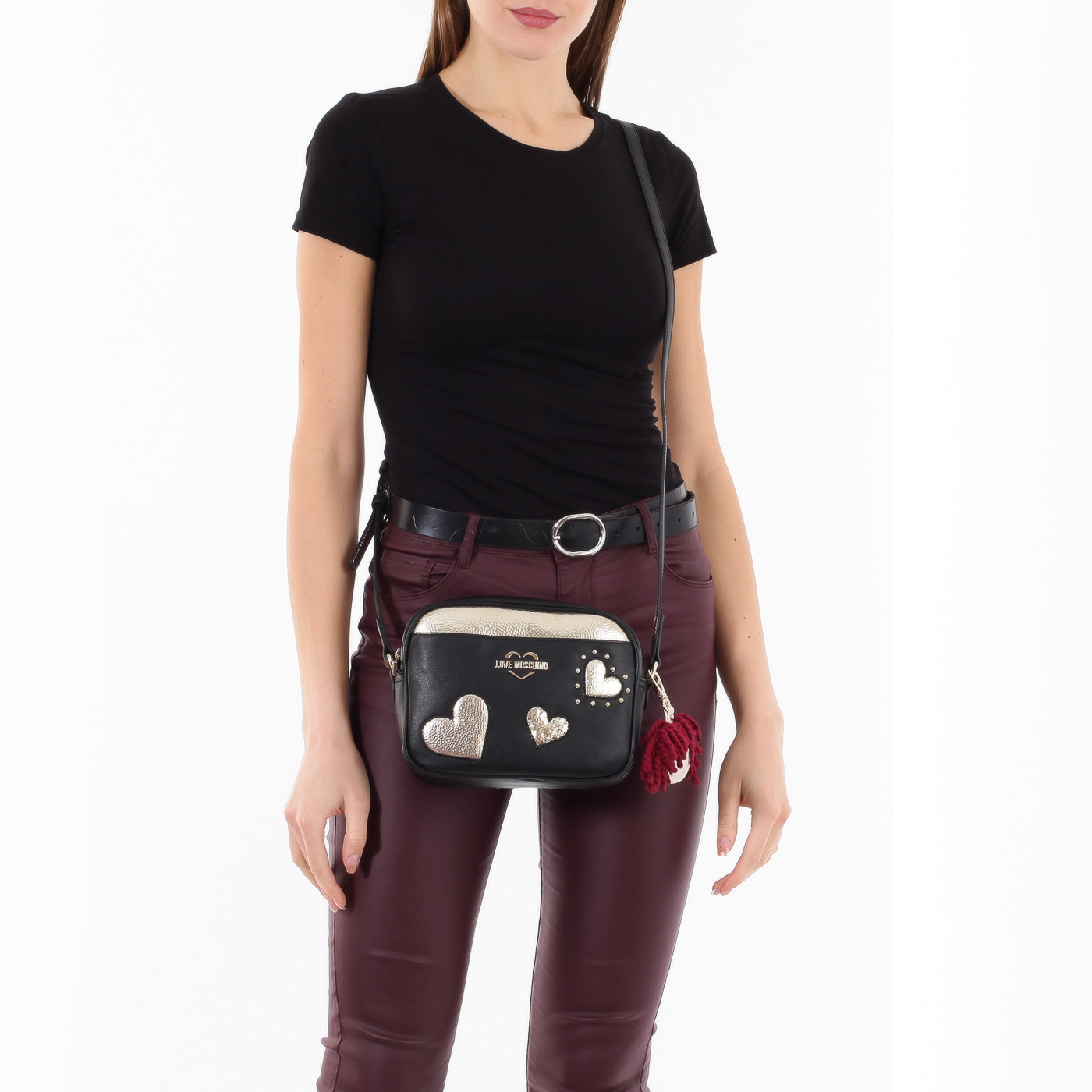 Черная сумочка Love Moschino Charming Dolls