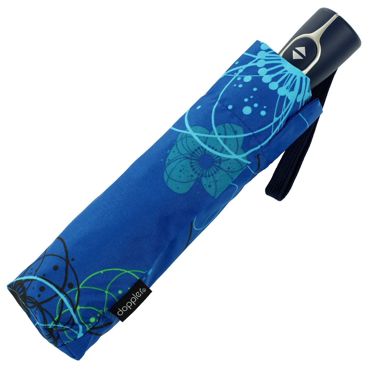 Синий зонт с принтом Doppler Barcelona