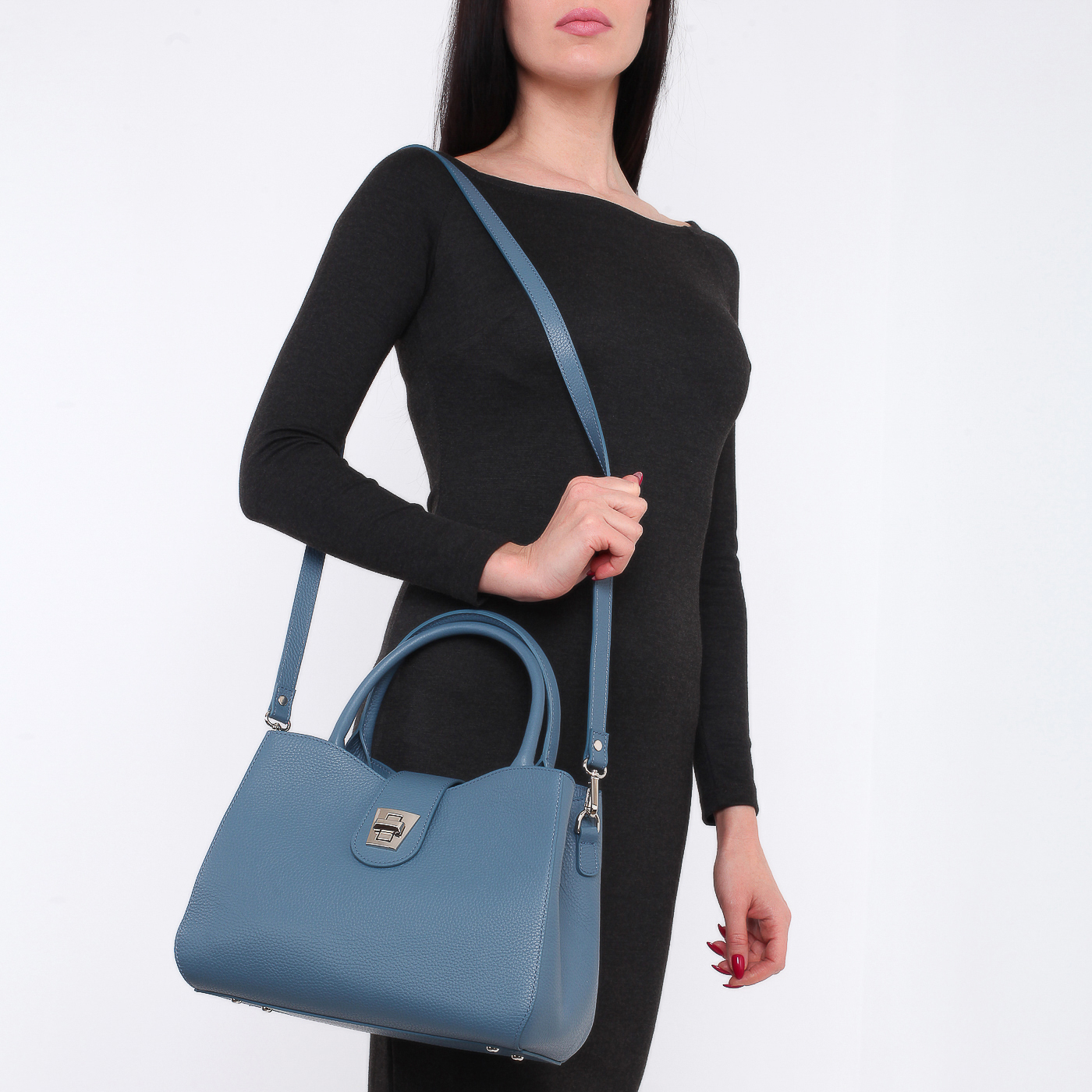 Кожаная сумка с двумя отделами Chatte Marseille