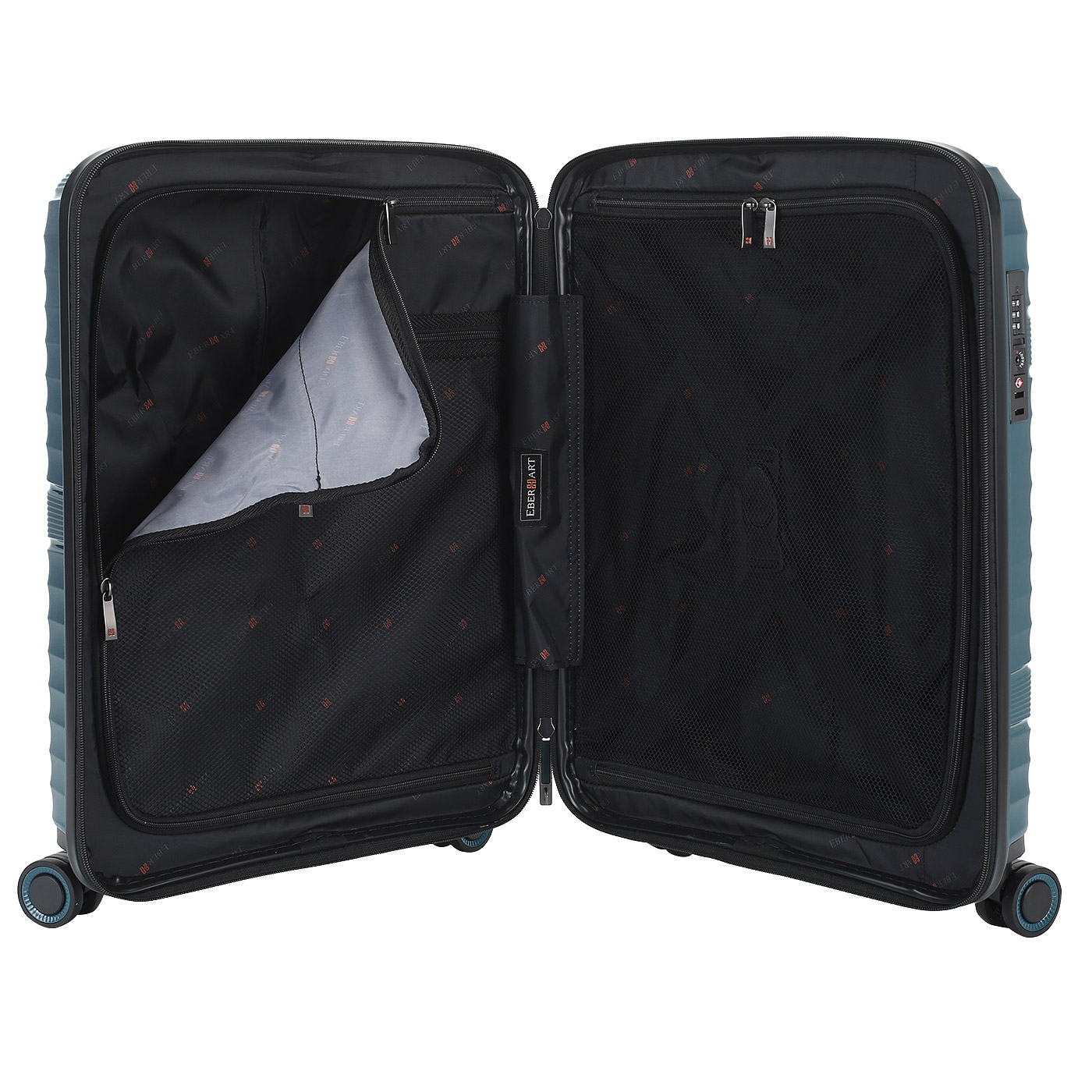 Чемодан для ручной клади из полипропилена с кодовым замком Eberhart Elemental