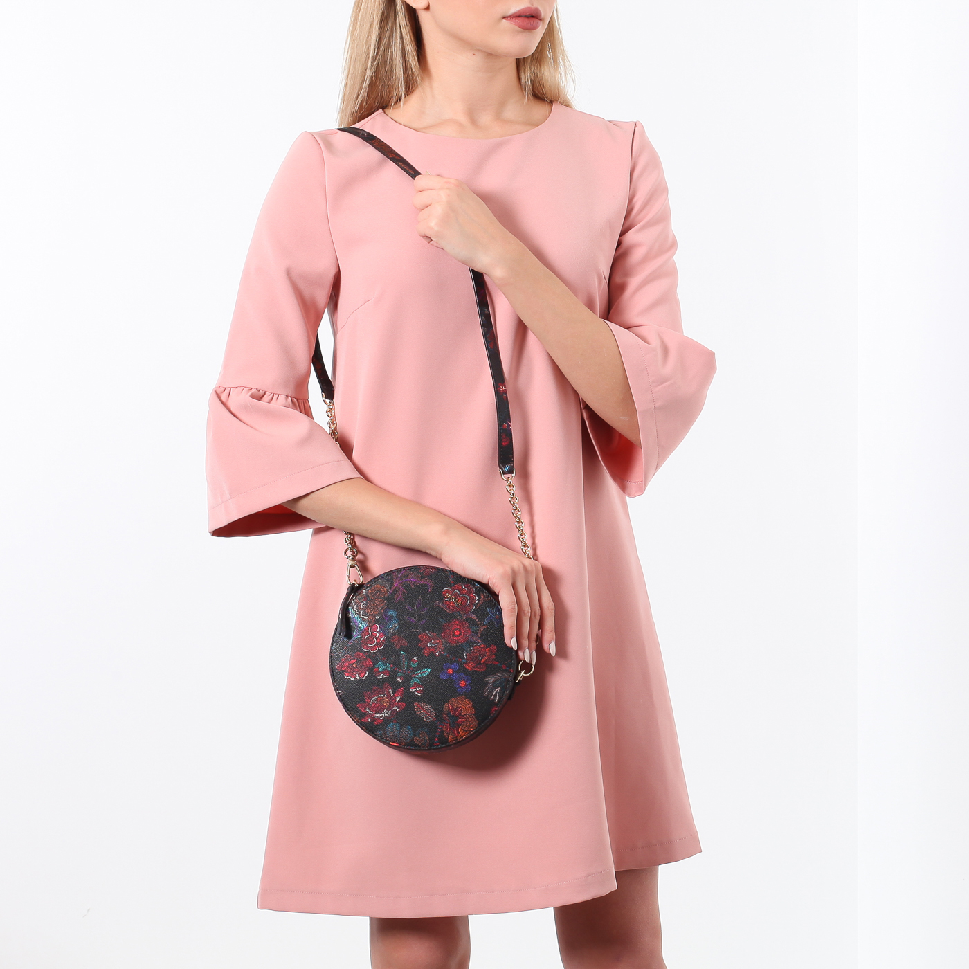 Круглая сумка с принтом Furla Swing