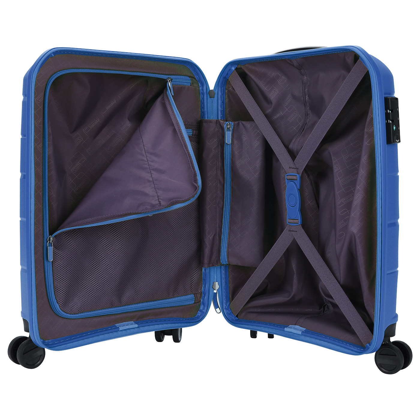 Чемодан маленький S из полипропилена с кодовым замком Stevens Soho 2.0