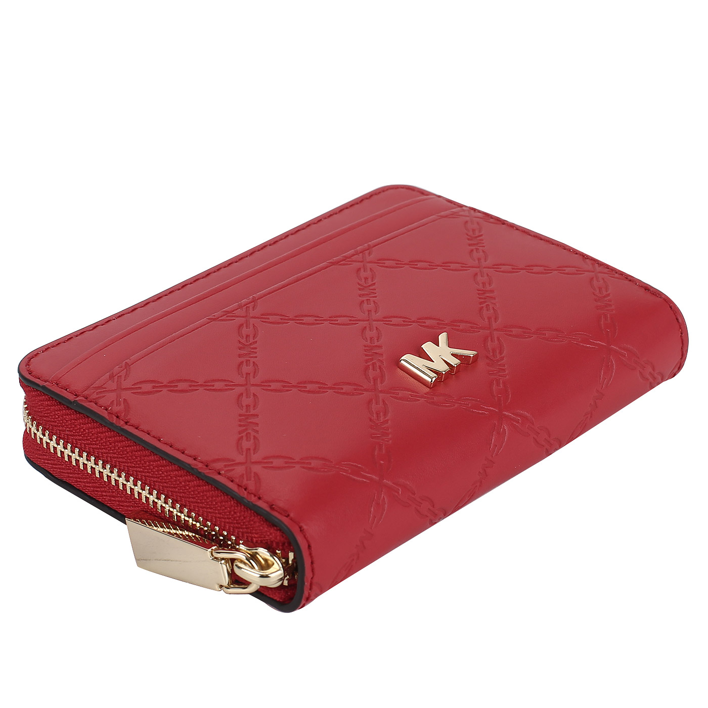Кошелек из красной тисненой кожи Michael Kors Money Pieces