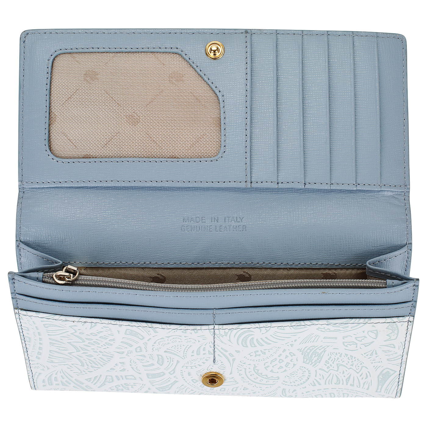 Тисненый кошелек на кнопке Chatte Bloom