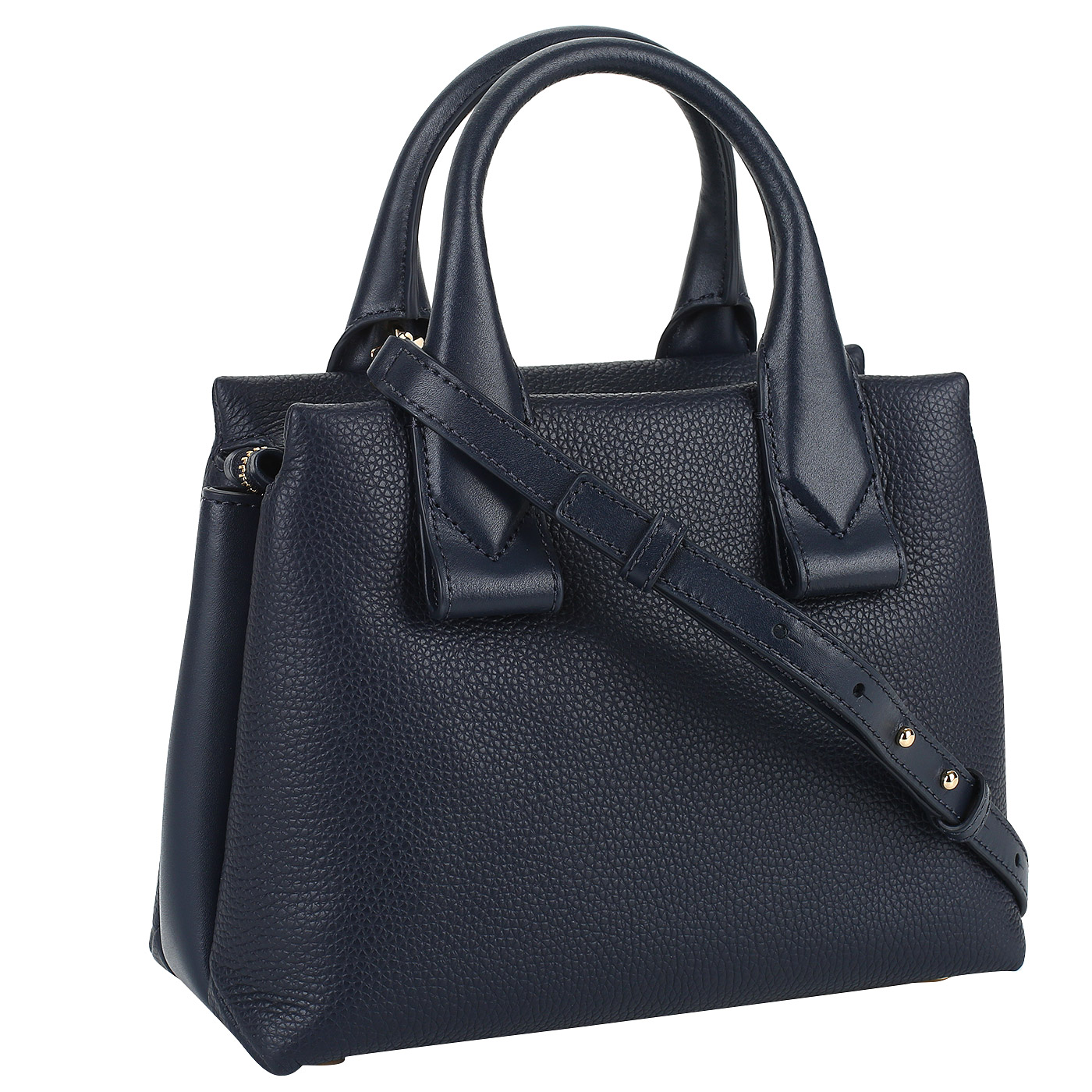 Синяя кожаная сумочка Michael Kors Rollins