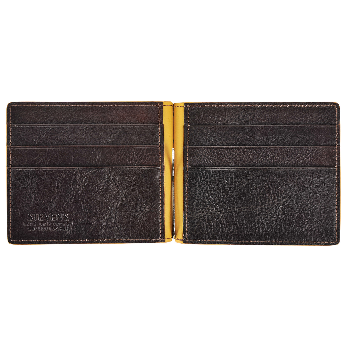 Кожаный зажим для купюр Stevens 