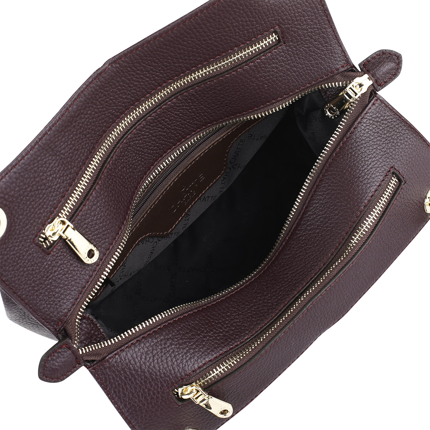 Мягкая сумка из кожи и замши Chatte 