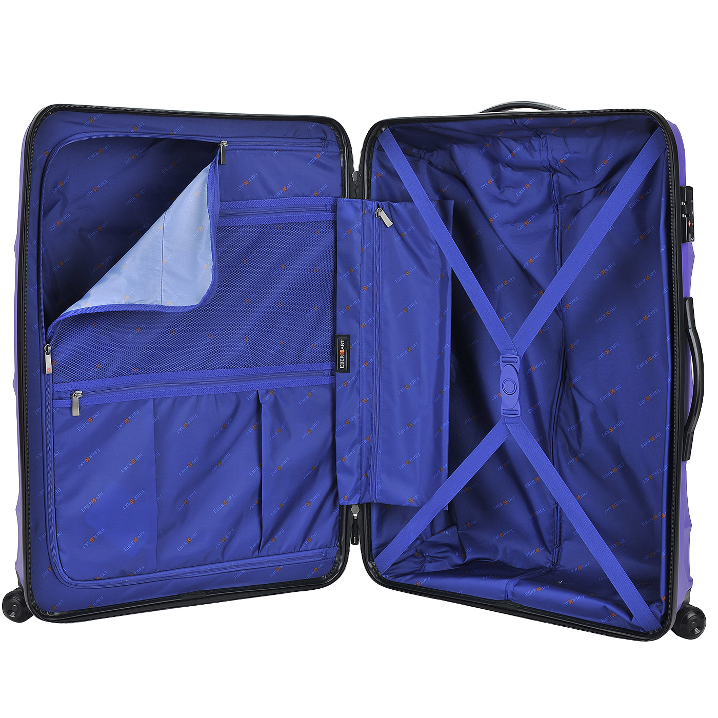 Чемодан большой L из полипропилена с кодовым замком Eberhart Mystique