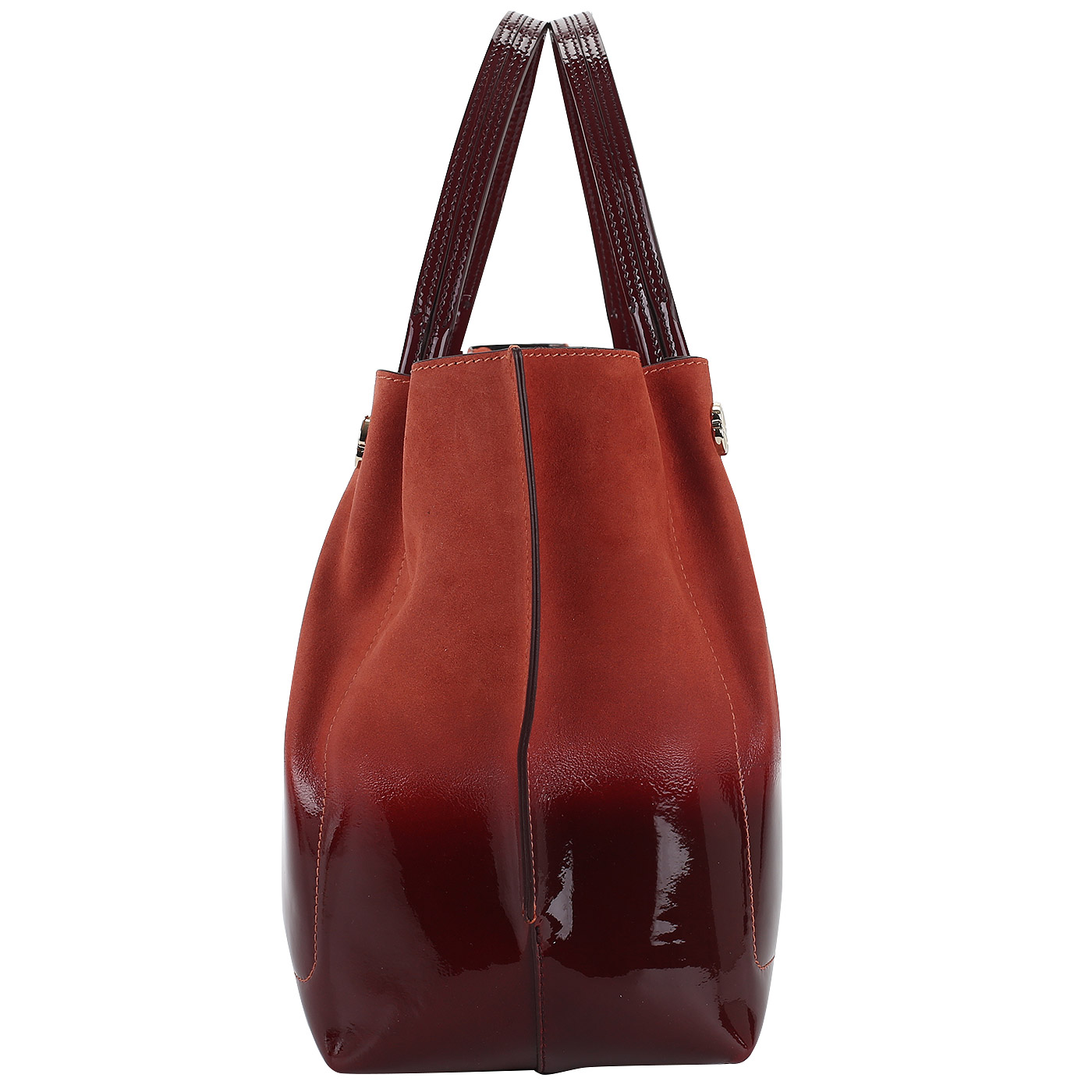 Сумка из натуральной кожи и замши Carlo Salvatelli Sorrento