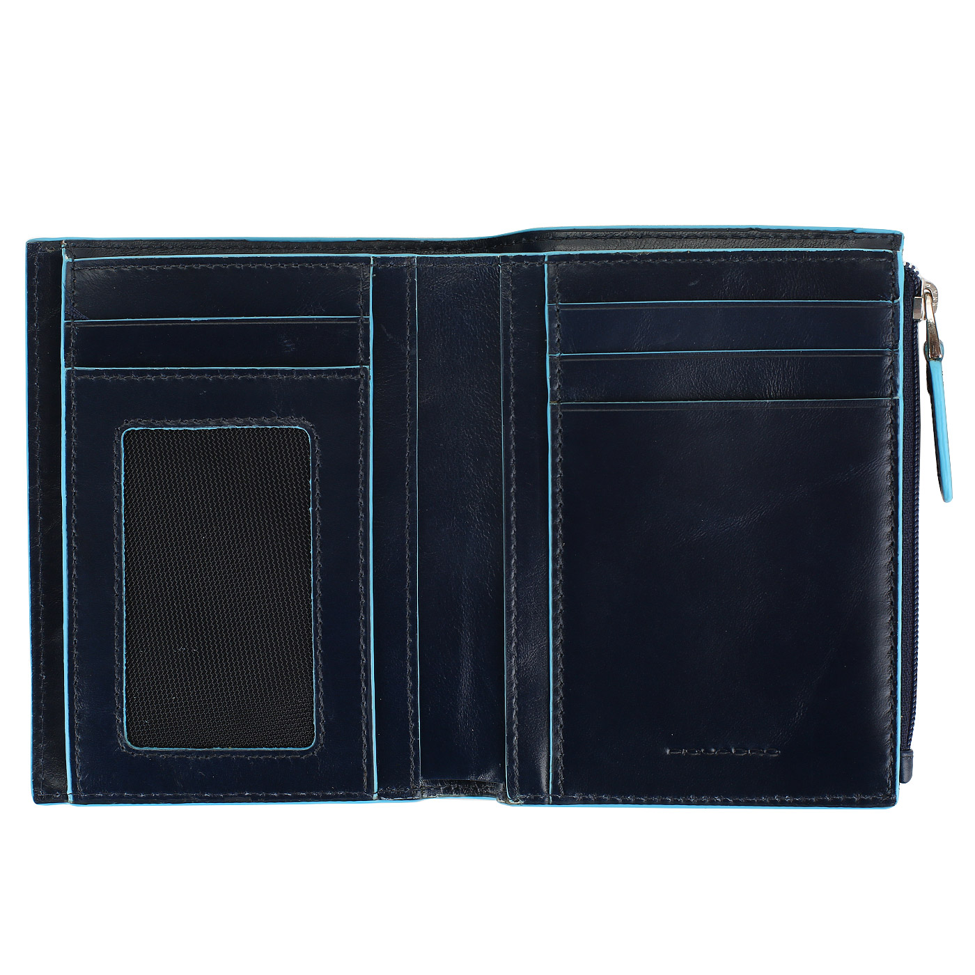 Портмоне из гладкой кожи Piquadro Blue square