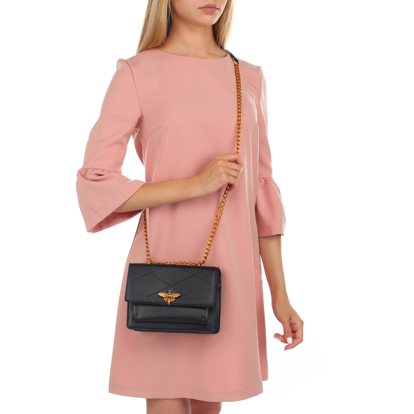 Стеганая сумочка с откидным клапаном Dispacci 