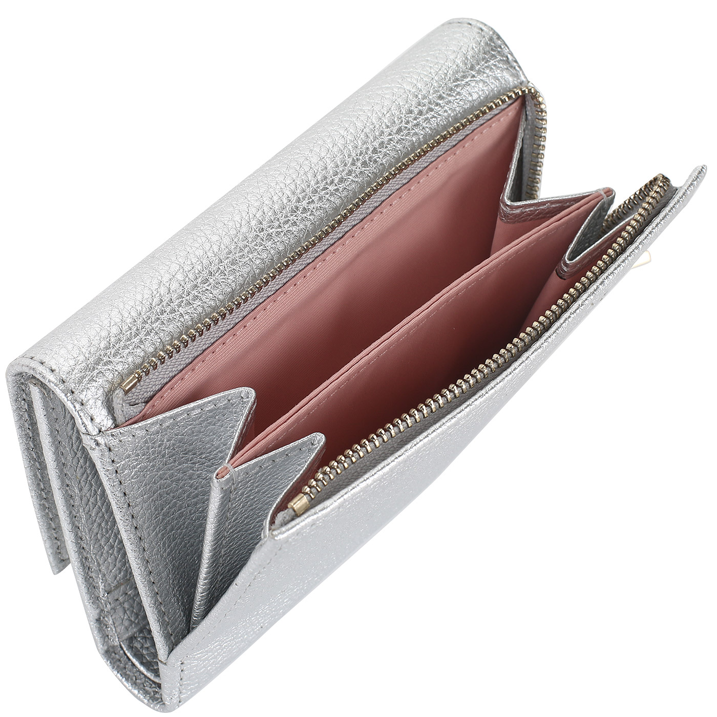 Кошелек из кожи Coccinelle Metallic Soft