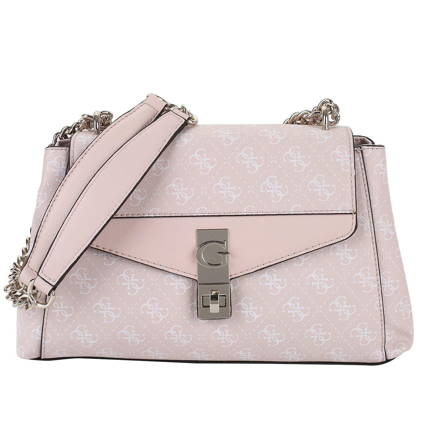 Guess Розовая сумка с откидным клапаном