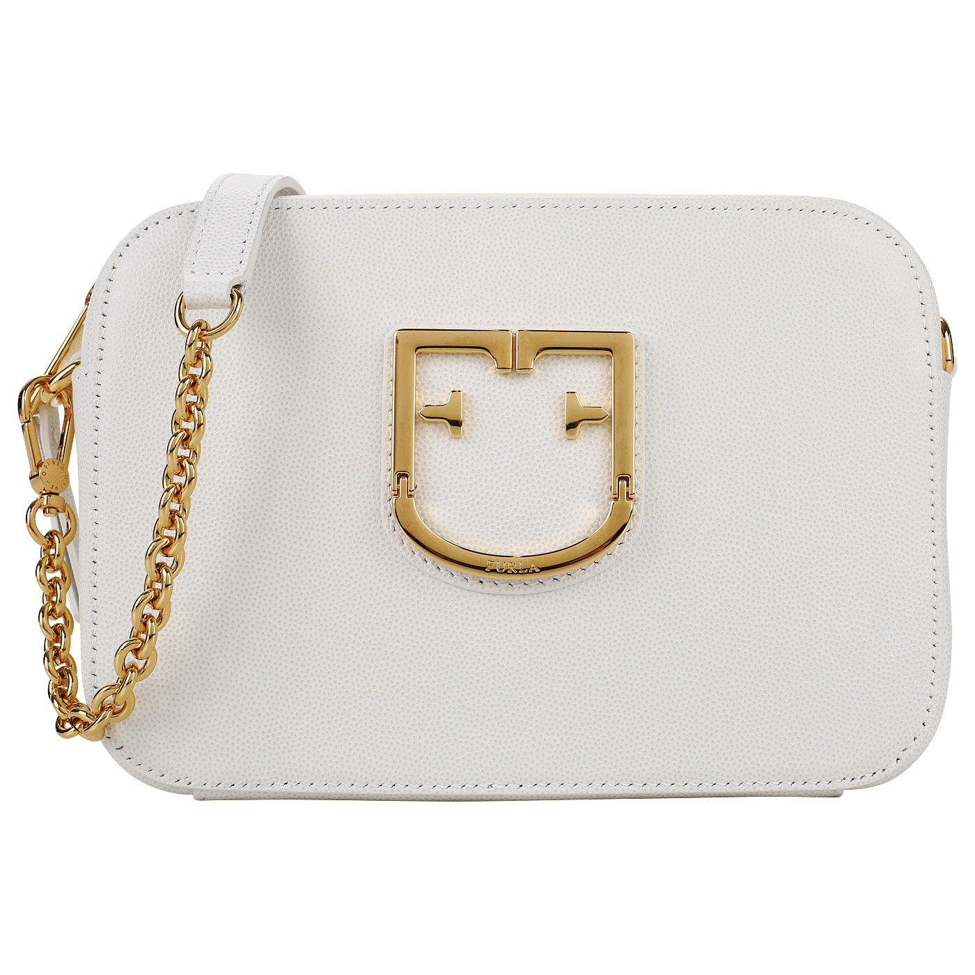 Furla Белая кожаная сумочка