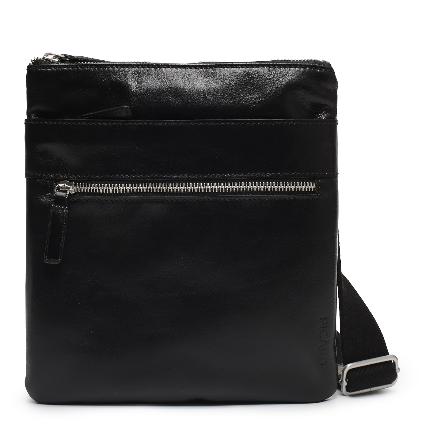 Picard Мужская сумка-планшет из черной кожи