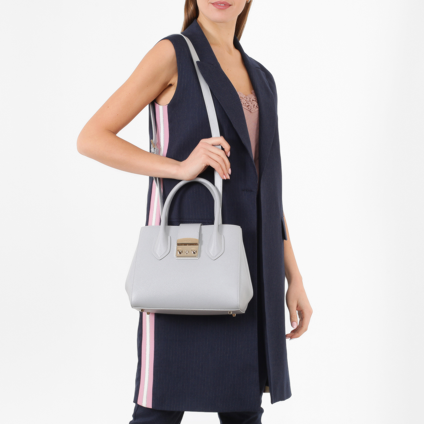 Тисненая сумка Furla Metropolis