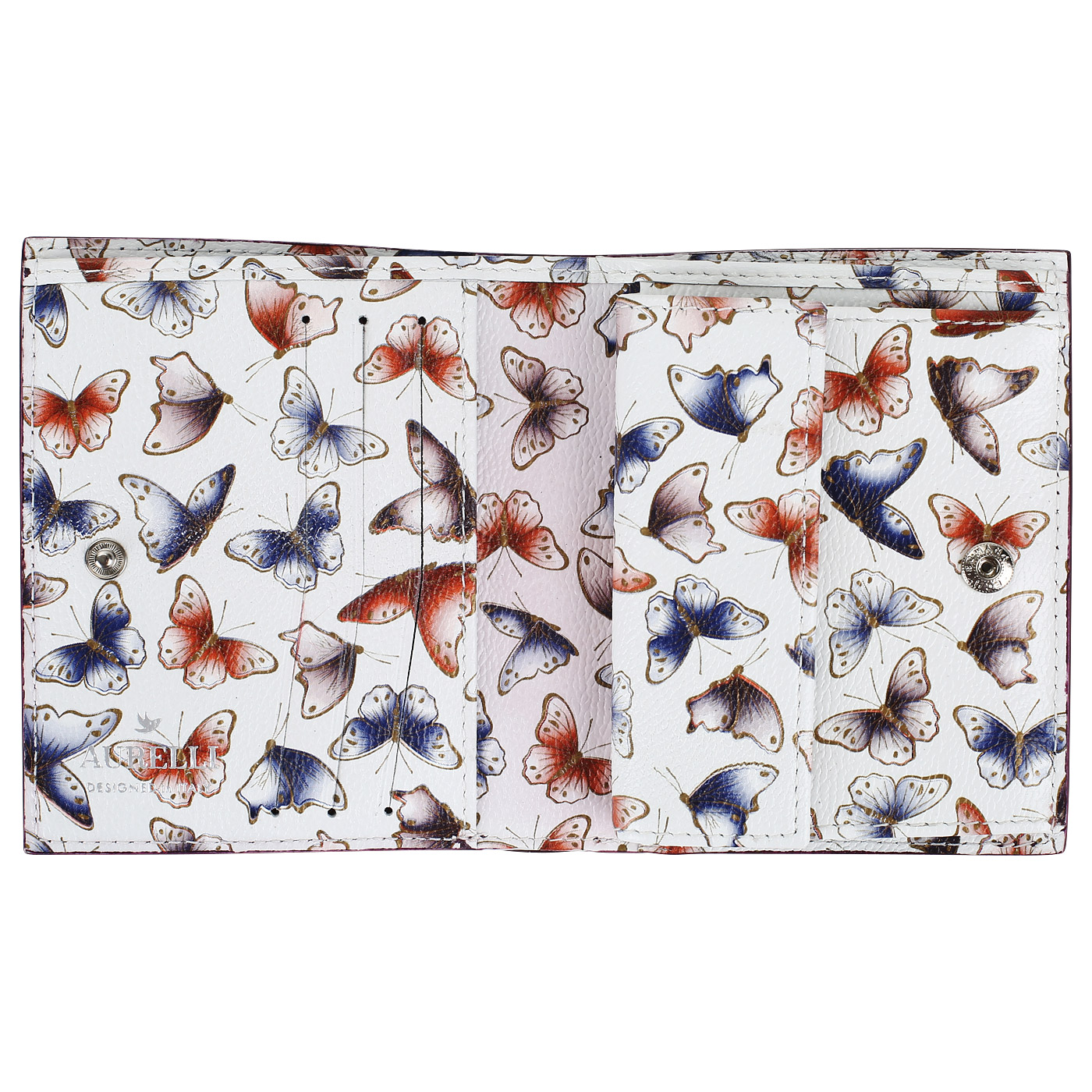 Маленькое портмоне на кнопке Aurelli Alma fantasia