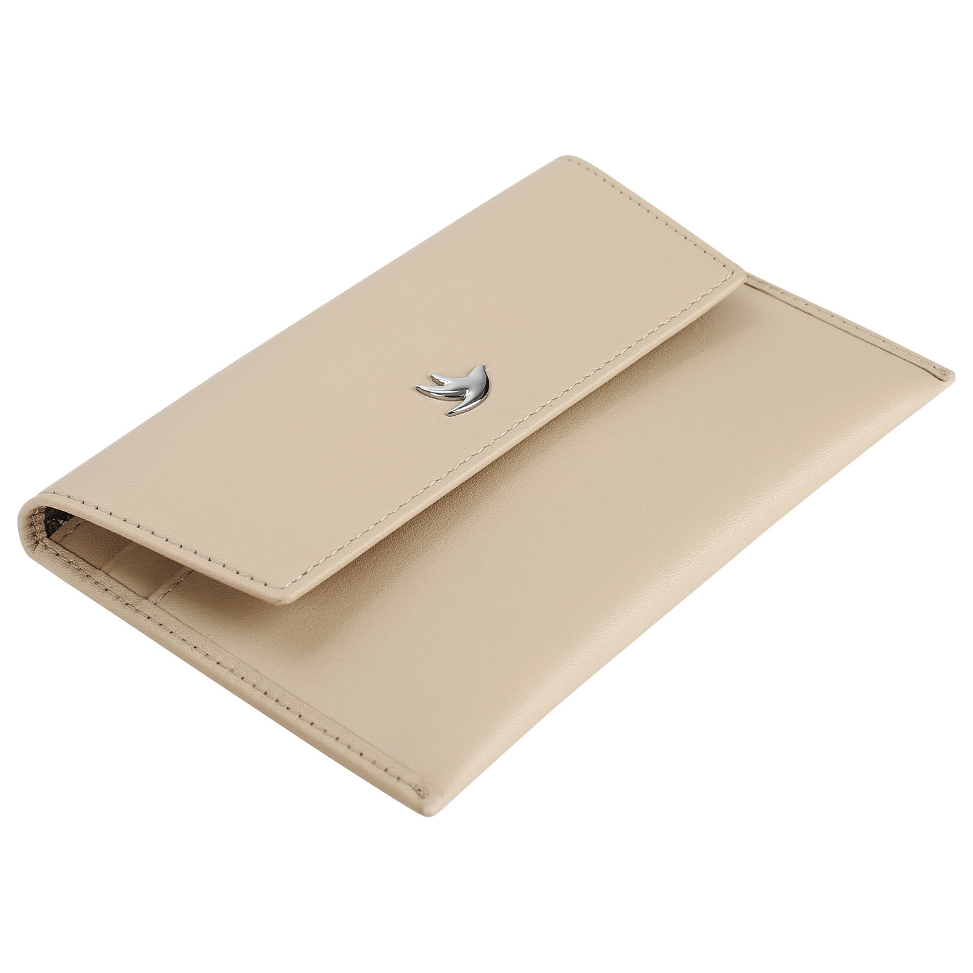 Обложка-конверт для автодокументов и паспорта из гладкой кожи Aurelli Luna tropico