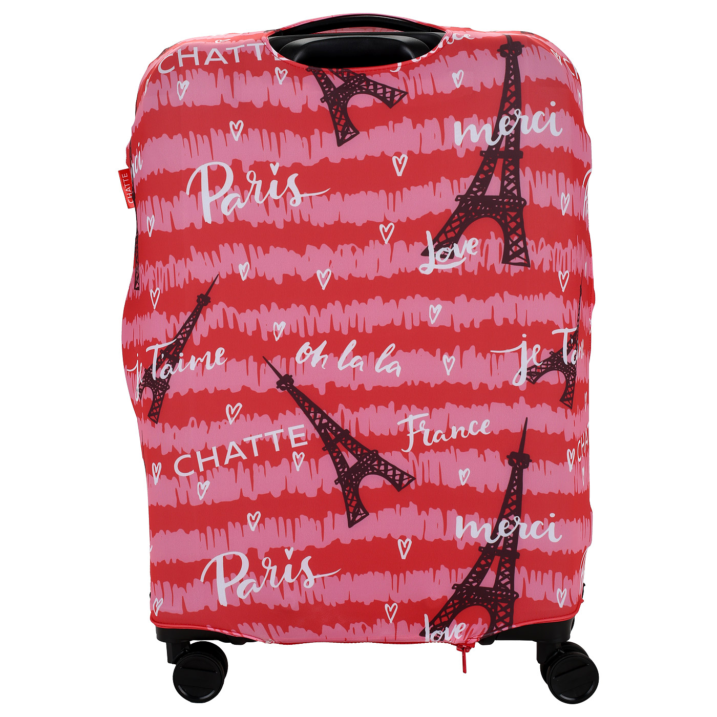 Чехол для большого чемодана Chatte Vie en Rose