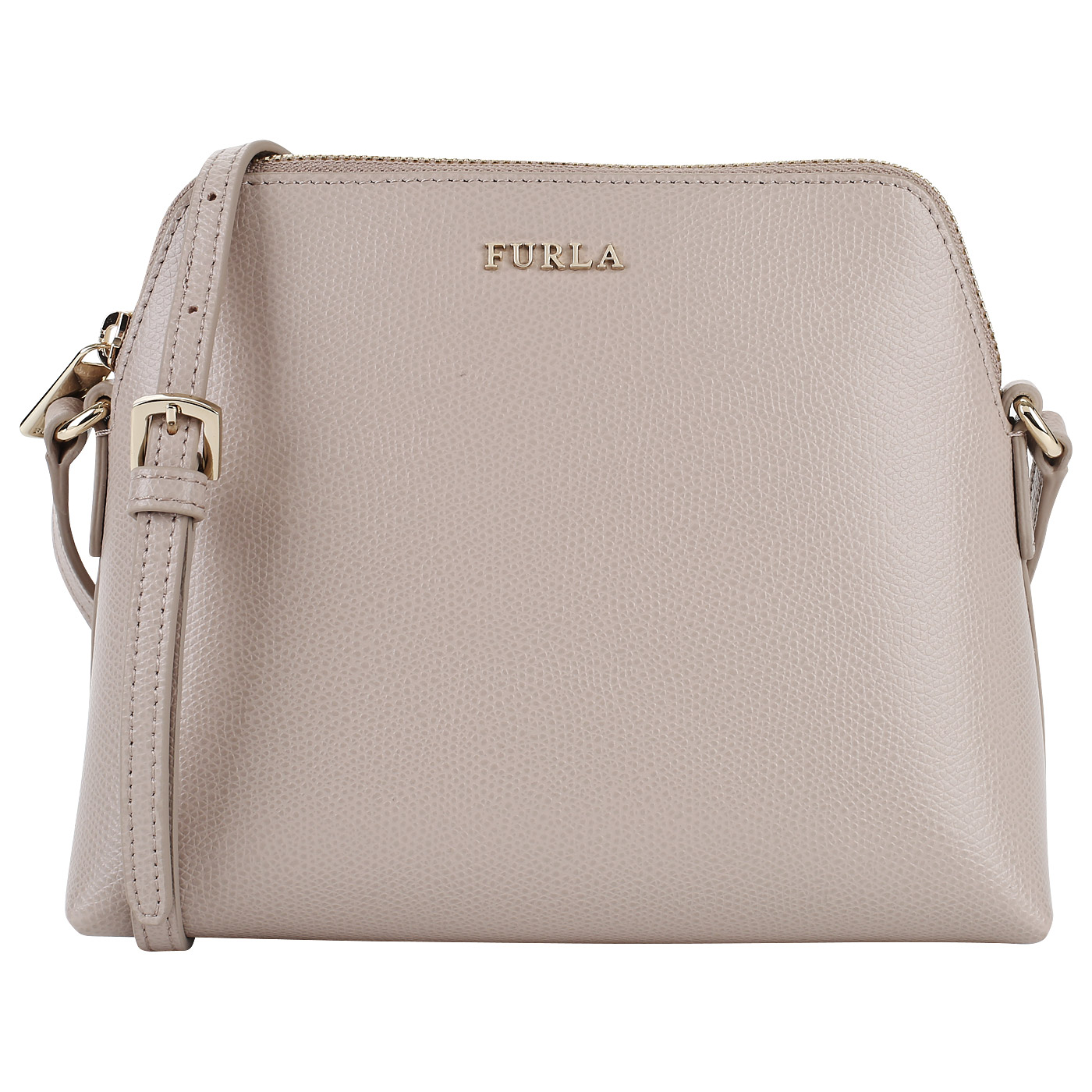 Тисненая сумочка из кожи Furla Boheme